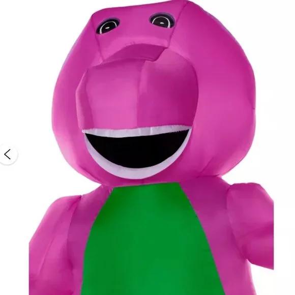 Adult Barney Inflatable Costume - Worn Once O/S - Picture 4 of 4